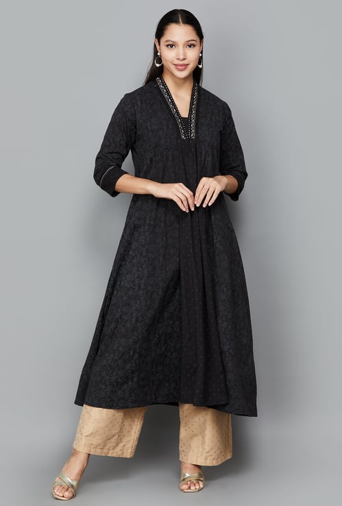 SPAN Printed A-Line Kurta