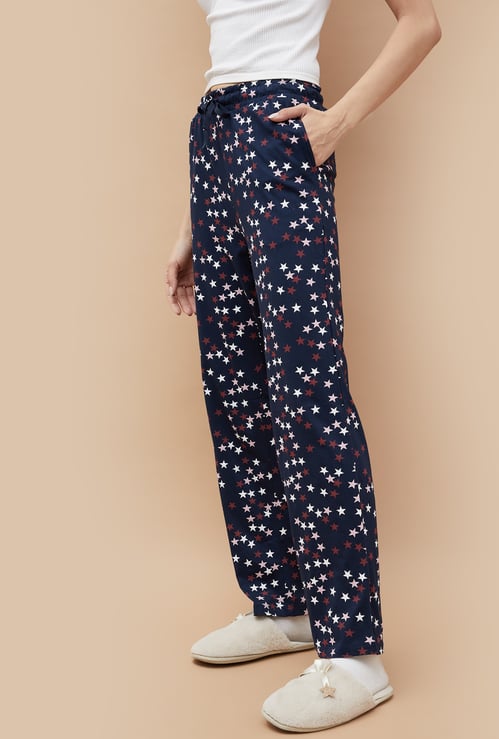 GINGER Printed Elasticated Pyjamas