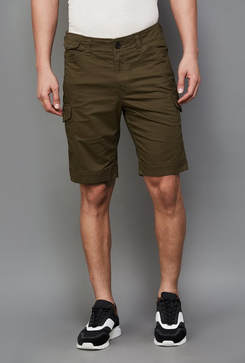 FAHRENHEIT Solid Cargo Trousers