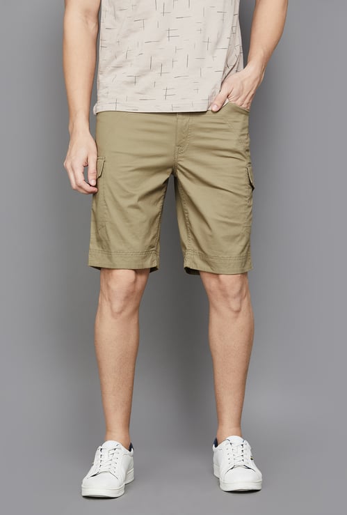 FAHRENHEIT Solid Cargo Trousers