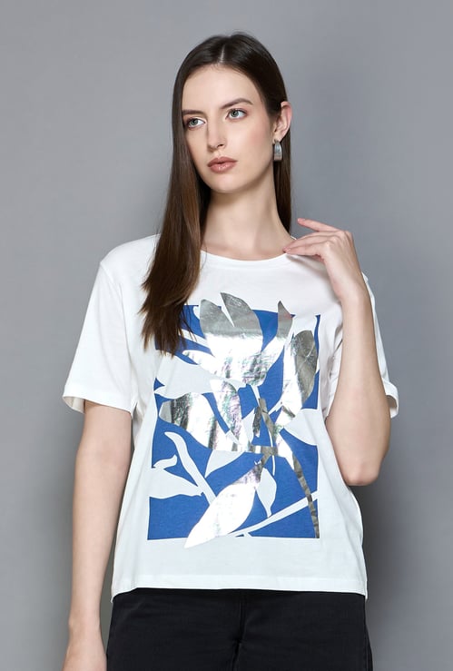 More & More / Damen-Shirt / Shirt with Placement-Print