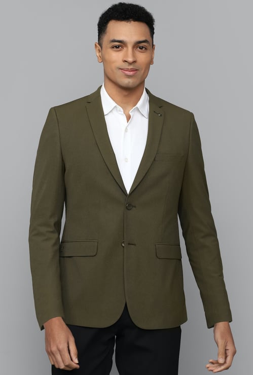 ALLEN SOLLY Slim Fit Solid Blazer