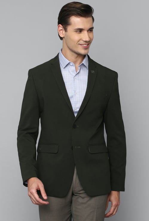 ALLEN SOLLY Textured Slim Fit Formal Blazer