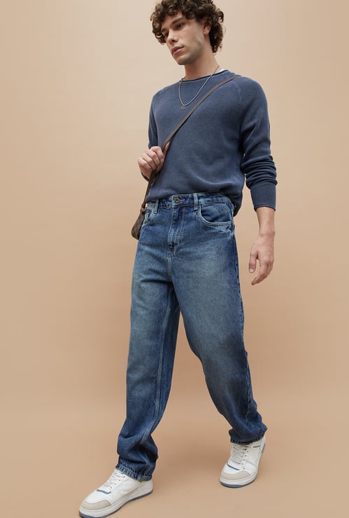 FORCA Washed Loose Fit Jeans