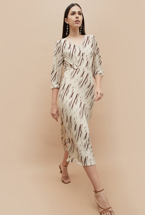 CODE Printed Sheath Dress with Camisole