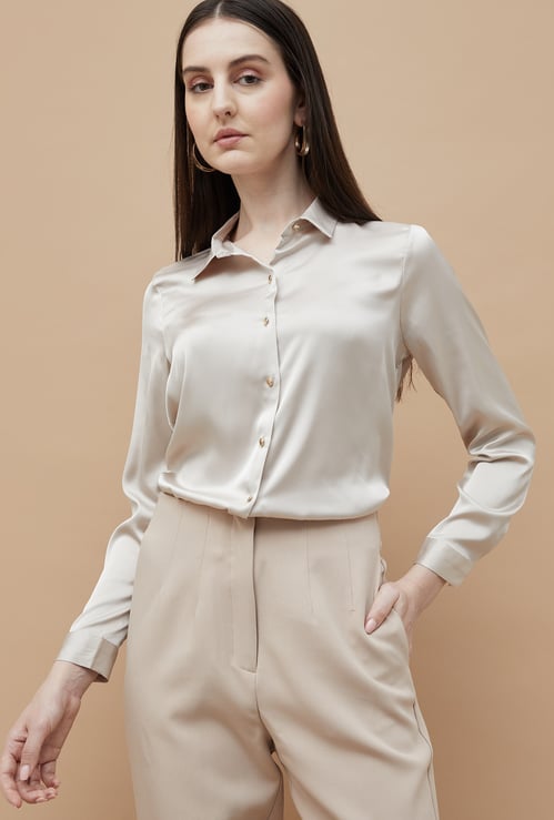 CODE Solid Regular Fit Shirt