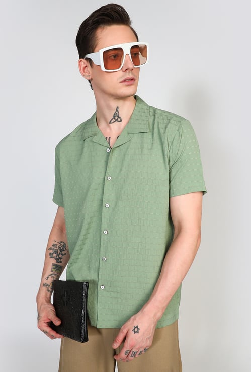 CAMPUS SUTRA Patterned Regular Fit Casual Shirt