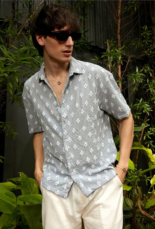CAMPUS SUTRA Printed Oversized Casual Shirt