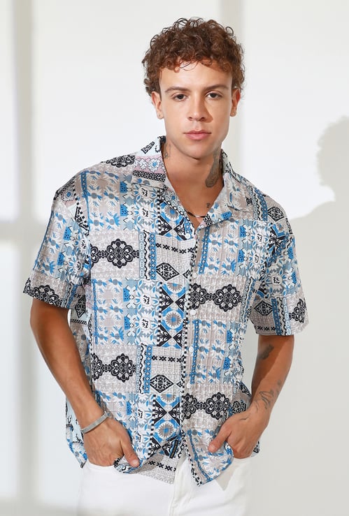 CAMPUS SUTRA Printed Regular Fit Casual Shirt
