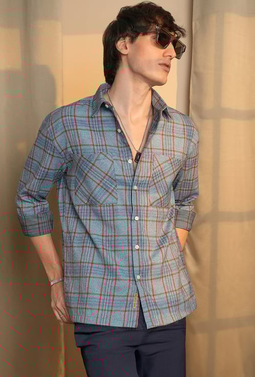 CAMPUS SUTRA Checked Regular Fit Casual Shirt