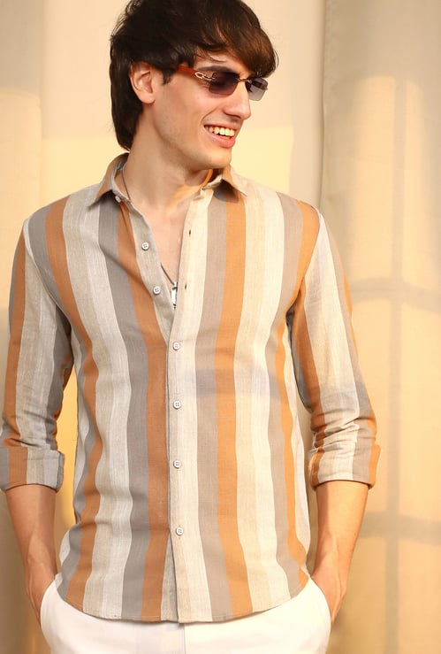 CAMPUS SUTRA Striped Regular Fit Casual Shirt