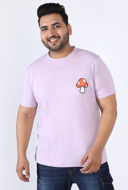 INSTAFAB PLUS Back Print Regular Fit T-shirt