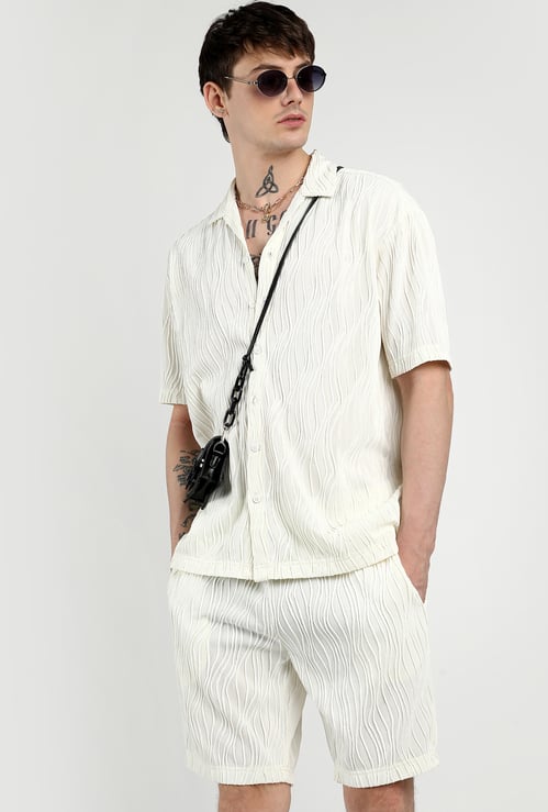 CAMPUS SUTRA Textured Co-Ord Set