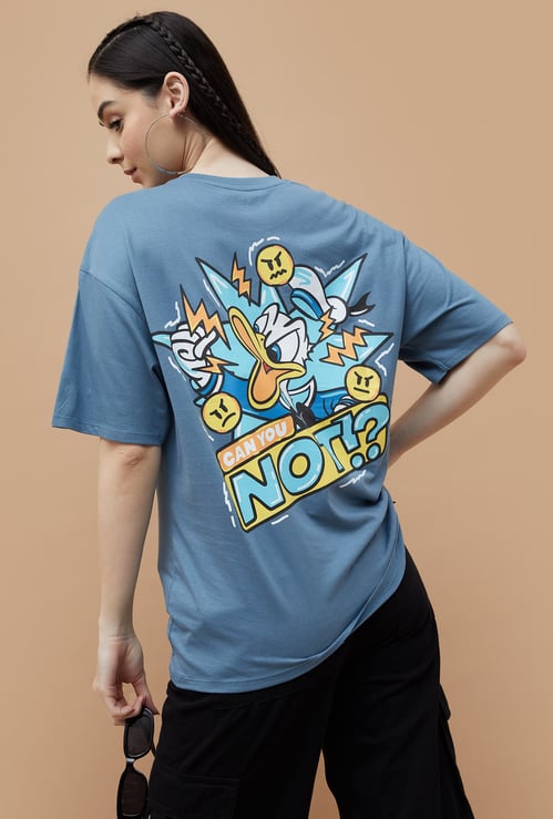 GINGER Donald Duck Print T-shirt