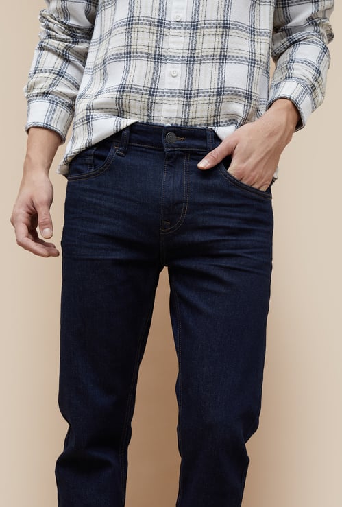 DENIMIZE Rinsed Slim Straight Fit Jeans