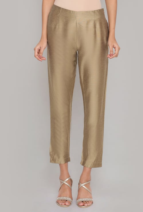 W Solid Straight Pants