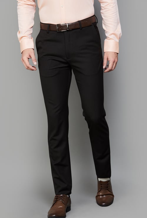 ARROW Solid Super Slim Formal Trousers