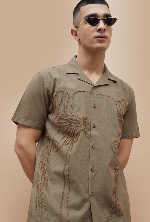 FORCA Embroidered Regular Fit Shirt
