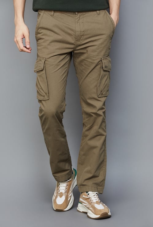 U.S. POLO ASSN. Solid Regular Fit Cargos