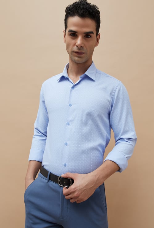 CODE Printed Slim Fit Formal Shirt