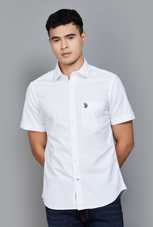 U.S. POLO ASSN. Solid Regular Fit Shirt
