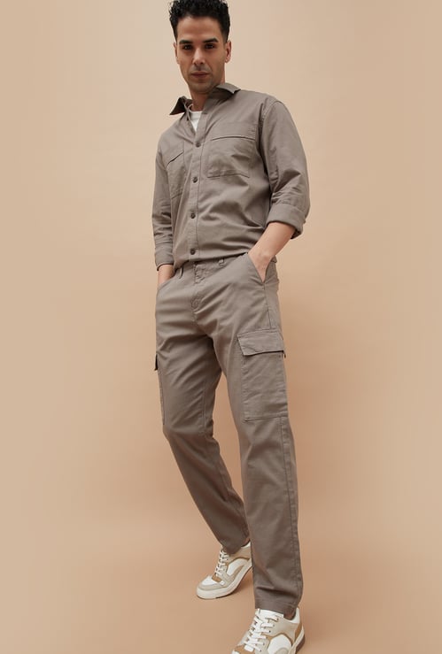 CODE Solid Slim Straight Cargos