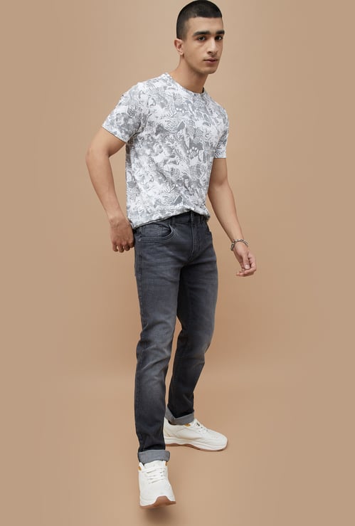FORCA Stonewashed Slim Tapered Jeans