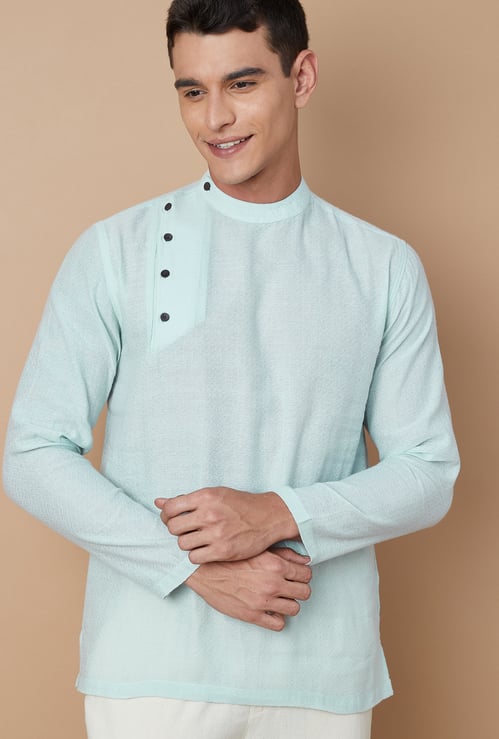 MELANGE Self Design Short Kurta
