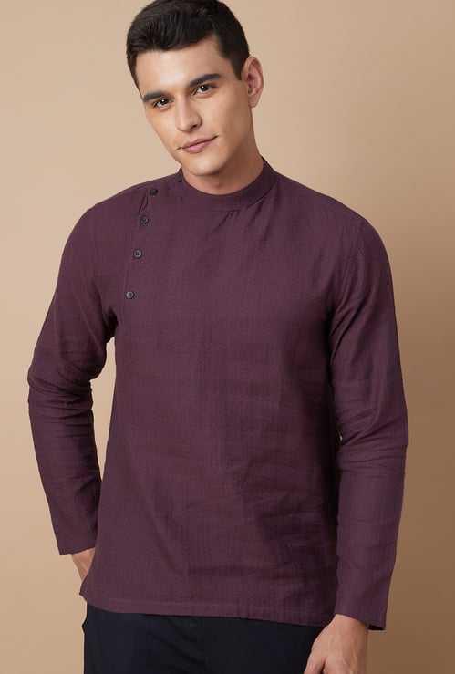 MELANGE Self Design Short Kurta