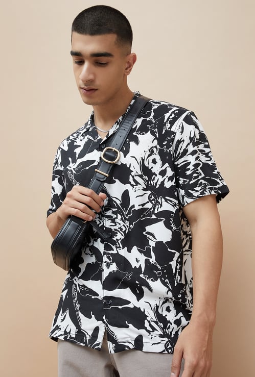 FAME FOREVER Abstract Printed Shirt