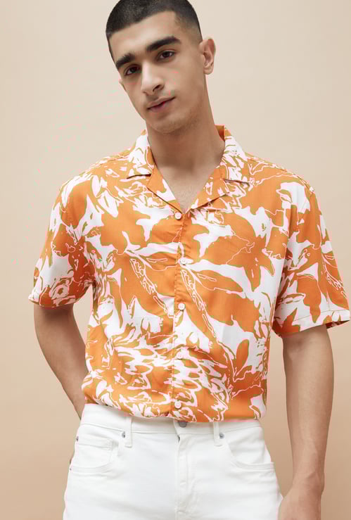 FAME FOREVER Abstract Printed Shirt