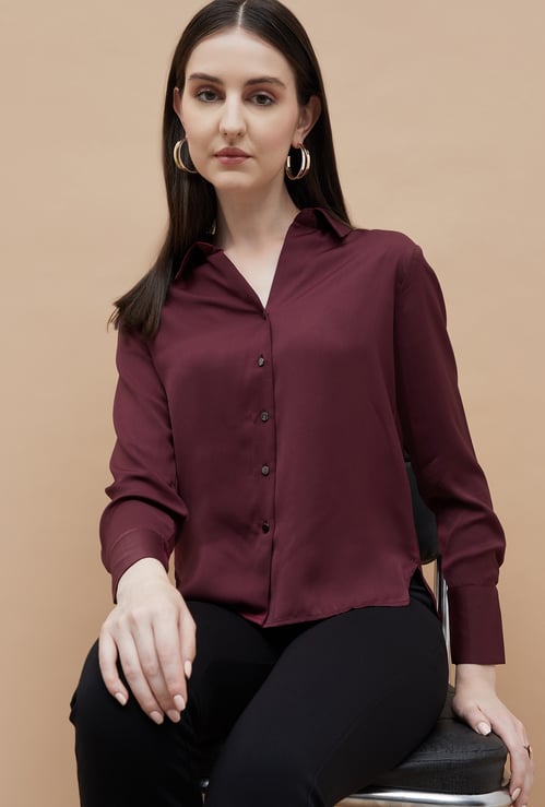 CODE Solid Regular Fit Shirt