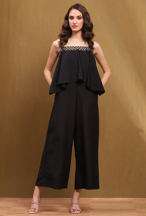 BIBA Embroidered Detail Jumpsuit