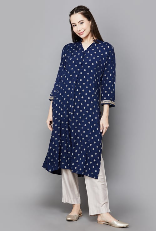 SPAN Printed A-Line Kurta