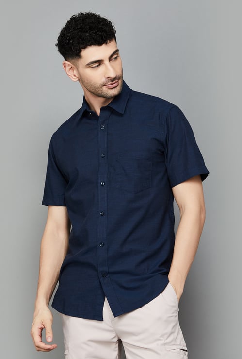 COLORPLUS Solid Regular Fit Shirt
