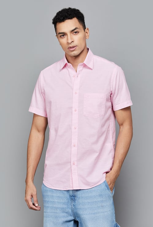 COLORPLUS Solid Regular Fit Shirt
