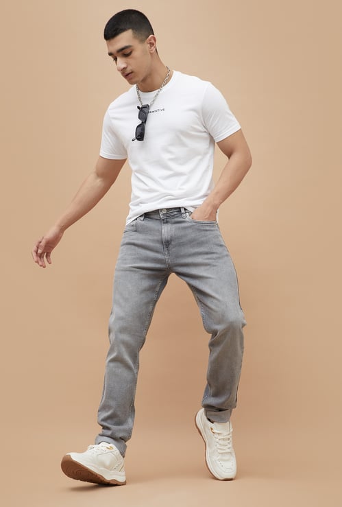 DENIMIZE Washed Slim Tapered Jeans