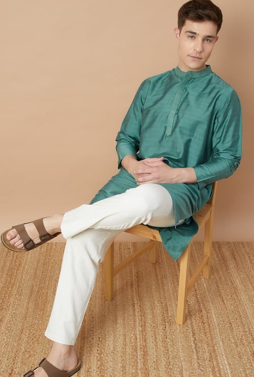 MELANGE Solid Regular Fit Kurta