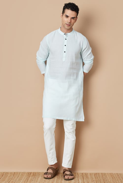 MELANGE Woven Design Straight Kurta