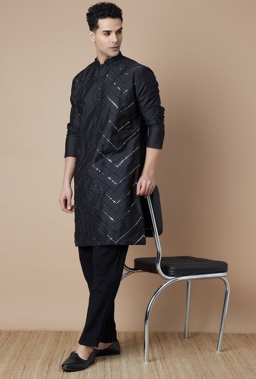 MELANGE Mirror Embroidered Kurta