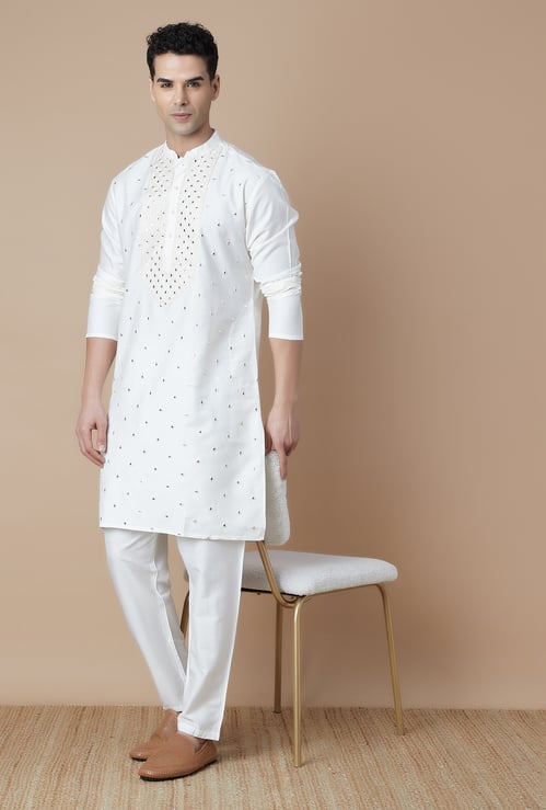 MELANGE Embroidered Straight Kurta