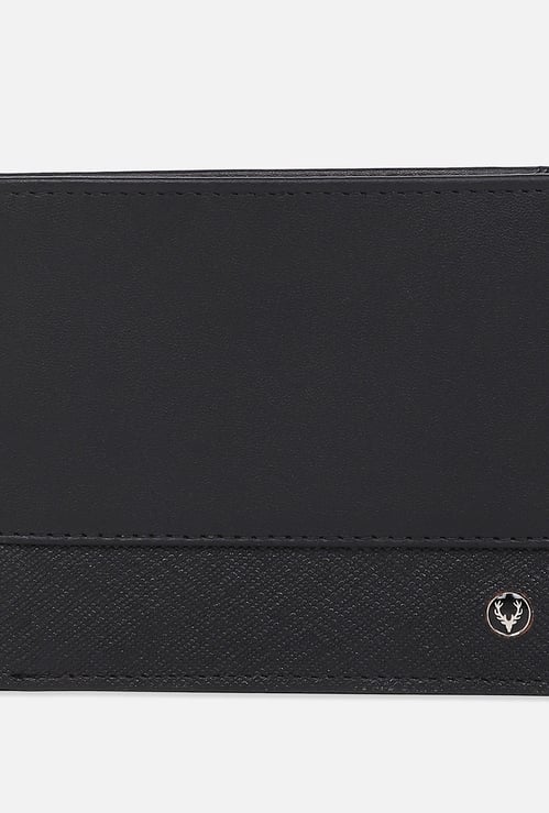 ALLEN SOLLY Textured Bi-Fold Wallet