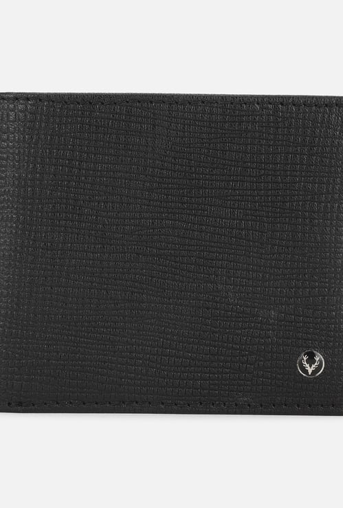 ALLEN SOLLY Textured Bi-Fold Wallet