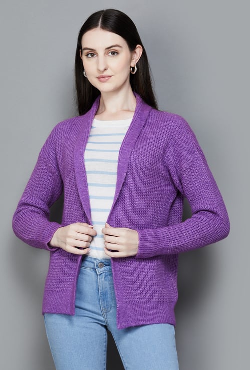 RAREISM Knitted Open Front Cardigan