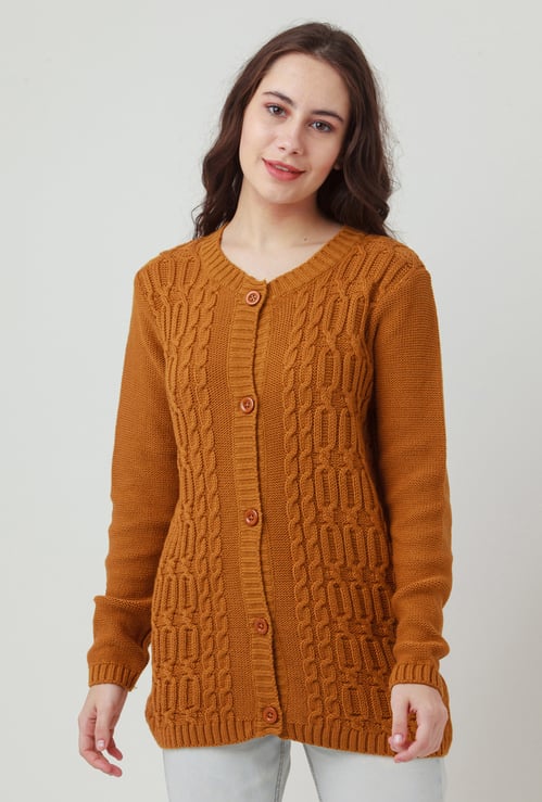 ZINK LONDON Cable Knit Cardigan