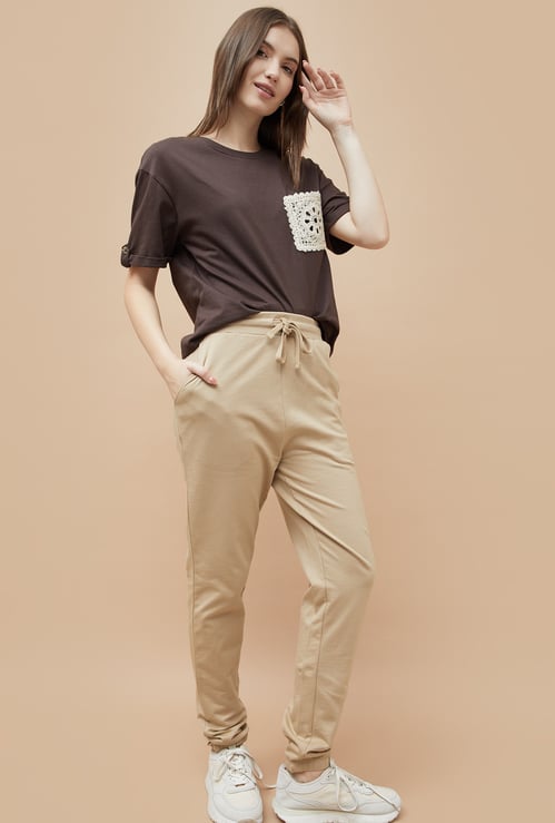 FAME FOREVER Solid Slim Fit Joggers