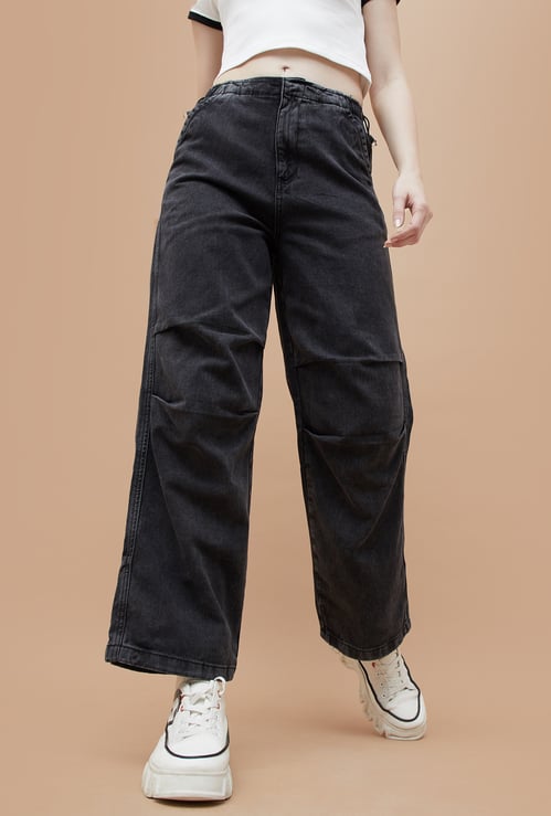 GINGER Darkwashed Baggy Fit Jeans