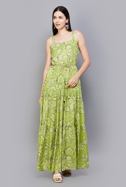 GLOBAL DESI Floral Printed Maxi Dress