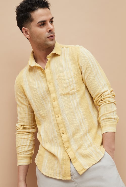 CODE Striped Regular Fit Shirt