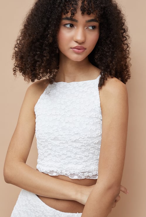 GINGER Embroidered Crop T-shirt